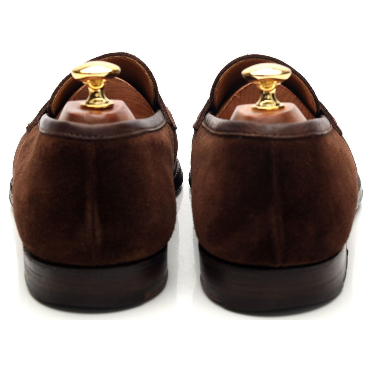 &#39;Boston&#39; Dark Brown Suede Loafers UK 9 E