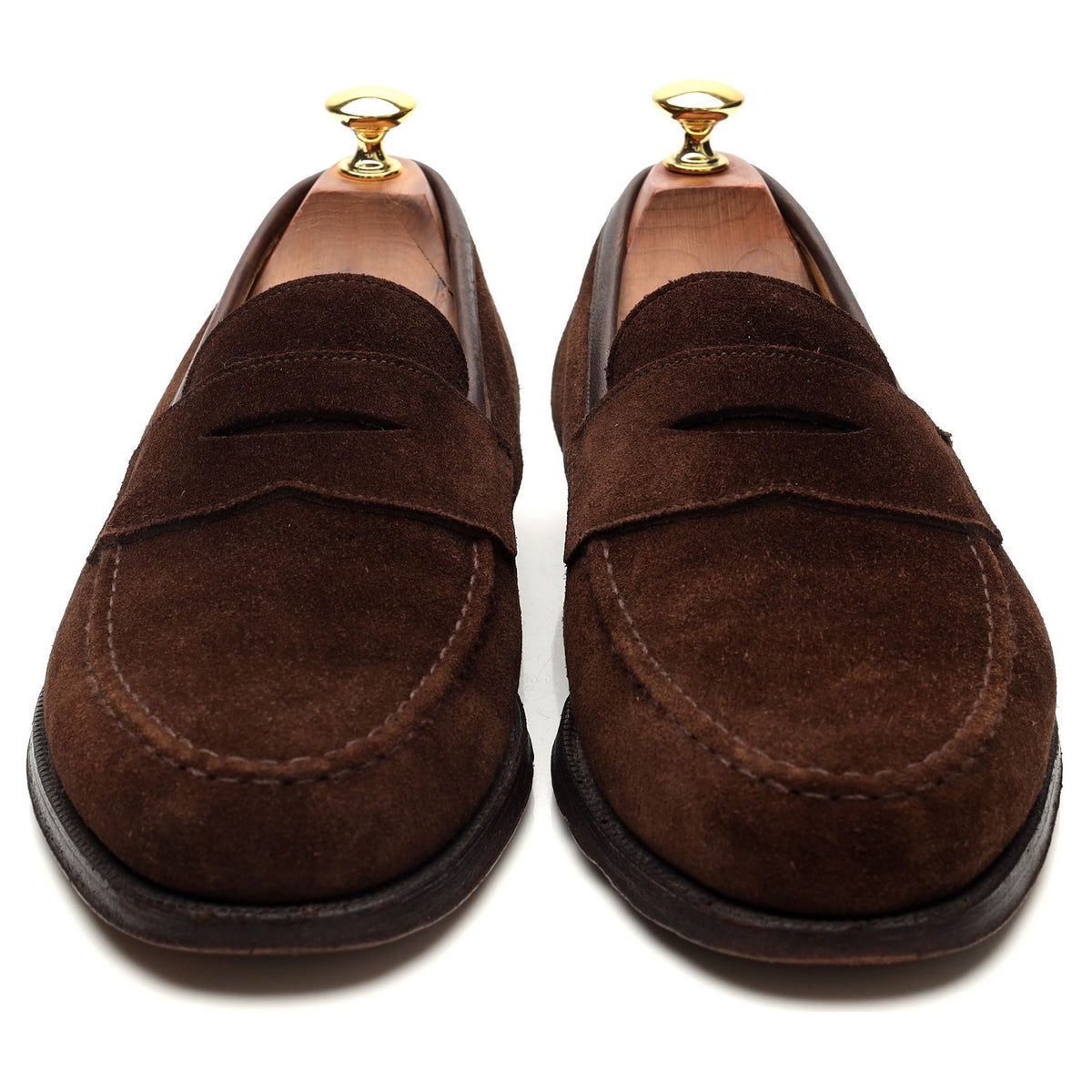 &#39;Boston&#39; Dark Brown Suede Loafers UK 9 E