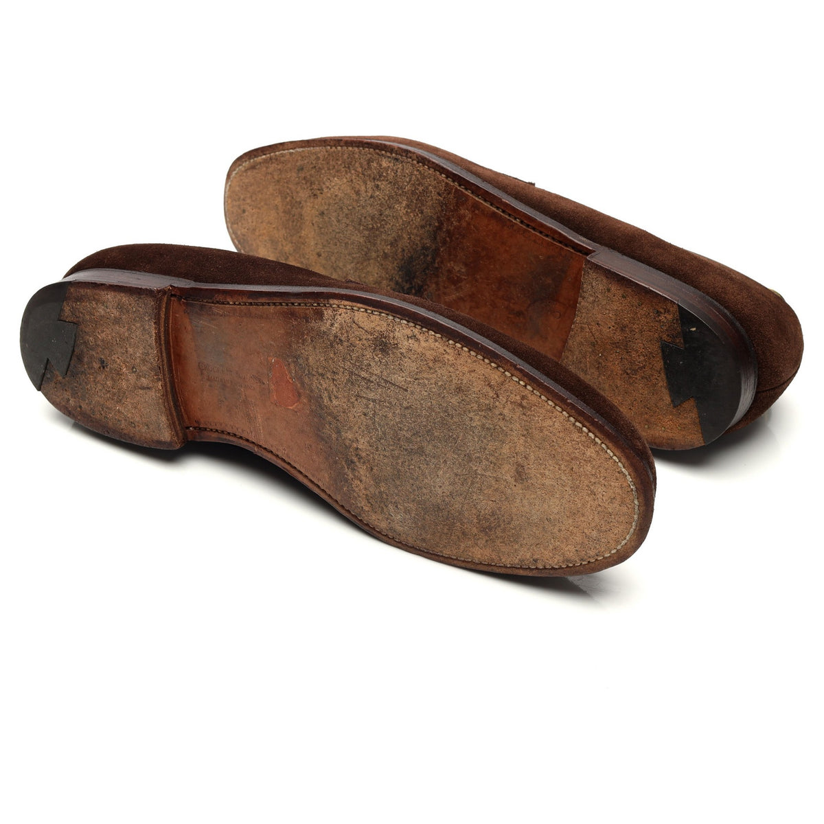 &#39;Boston&#39; Dark Brown Suede Loafers UK 9 E