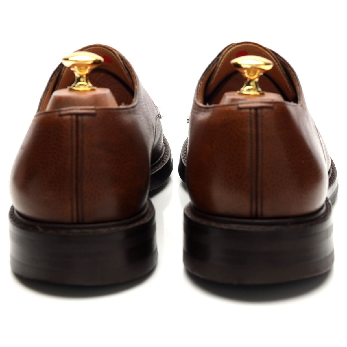 &#39;Craner&#39; Brown Grain Leather Derby UK 10 F