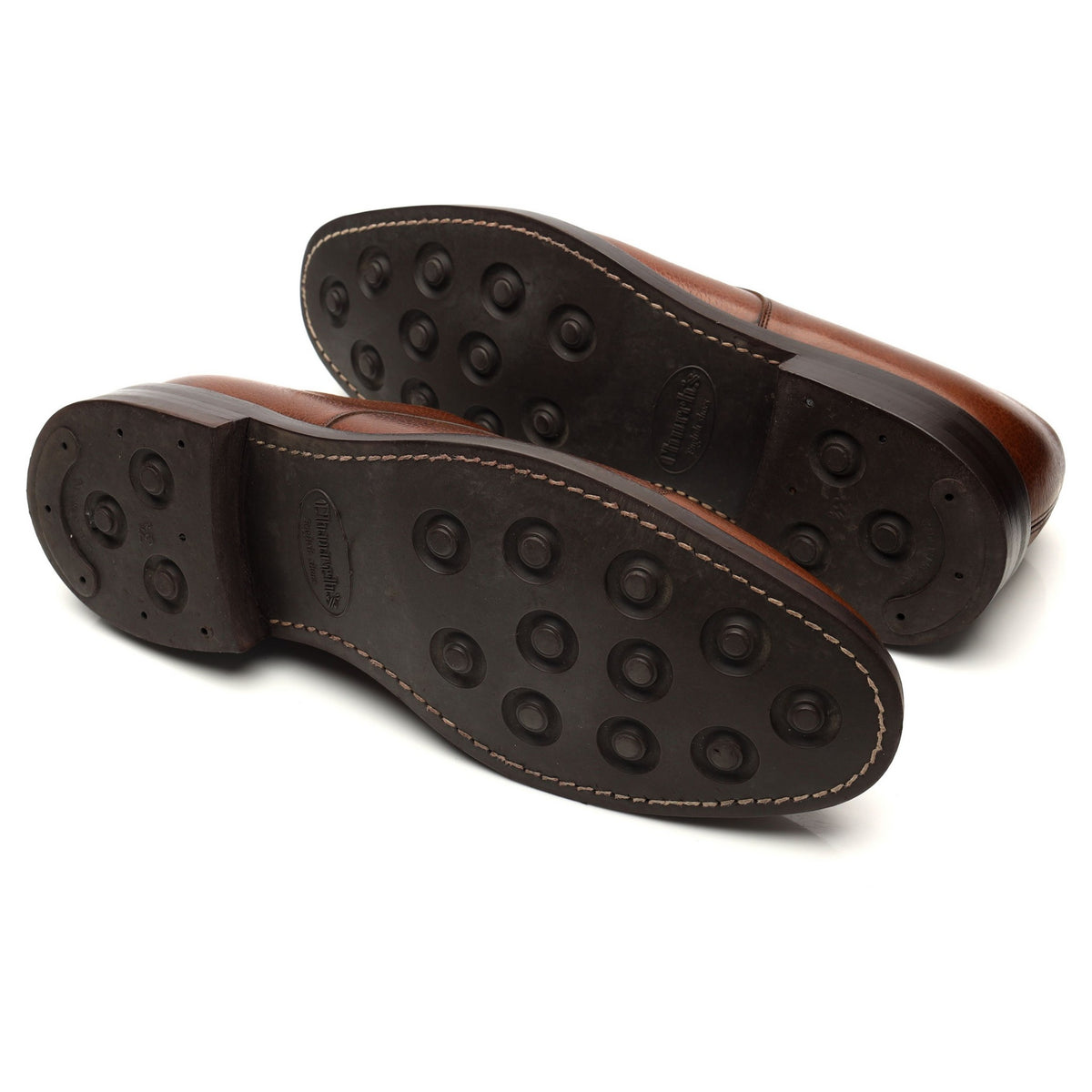 &#39;Craner&#39; Brown Grain Leather Derby UK 10 F