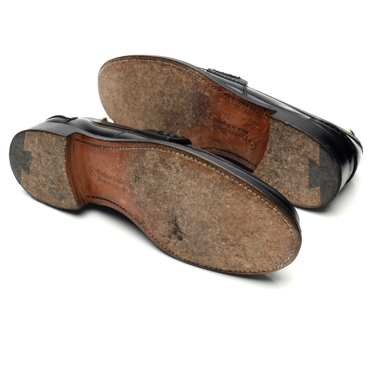 &#39;Pembrey&#39; Black Leather Loafers UK 8.5 G