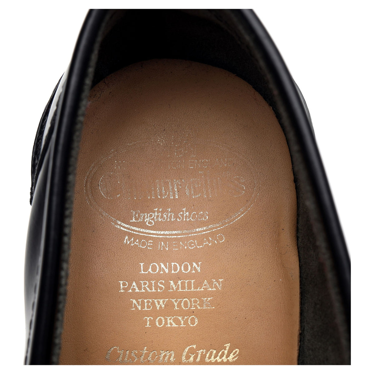 &#39;Pembrey&#39; Black Leather Loafers UK 8.5 G