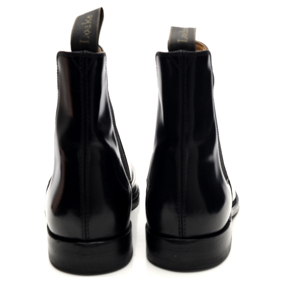 &#39;290&#39; Black Leather Chelsea Boots UK 9.5 F