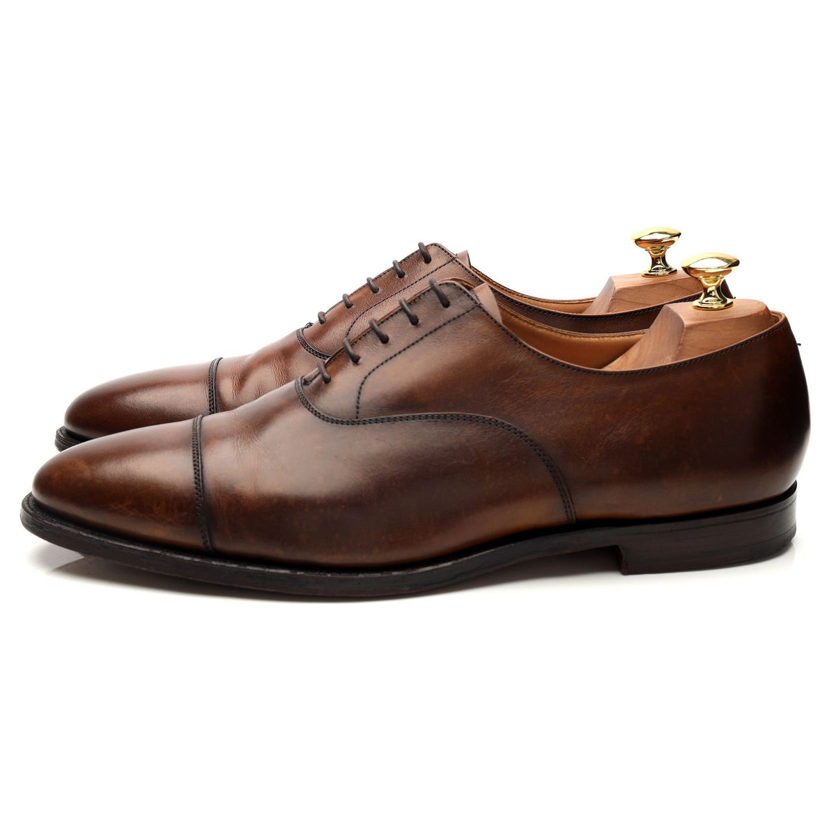 &#39;Connaught&#39; Brown Leather Oxford UK 10 E