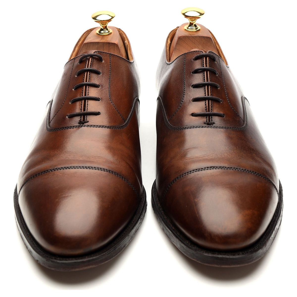 &#39;Connaught&#39; Brown Leather Oxford UK 10 E