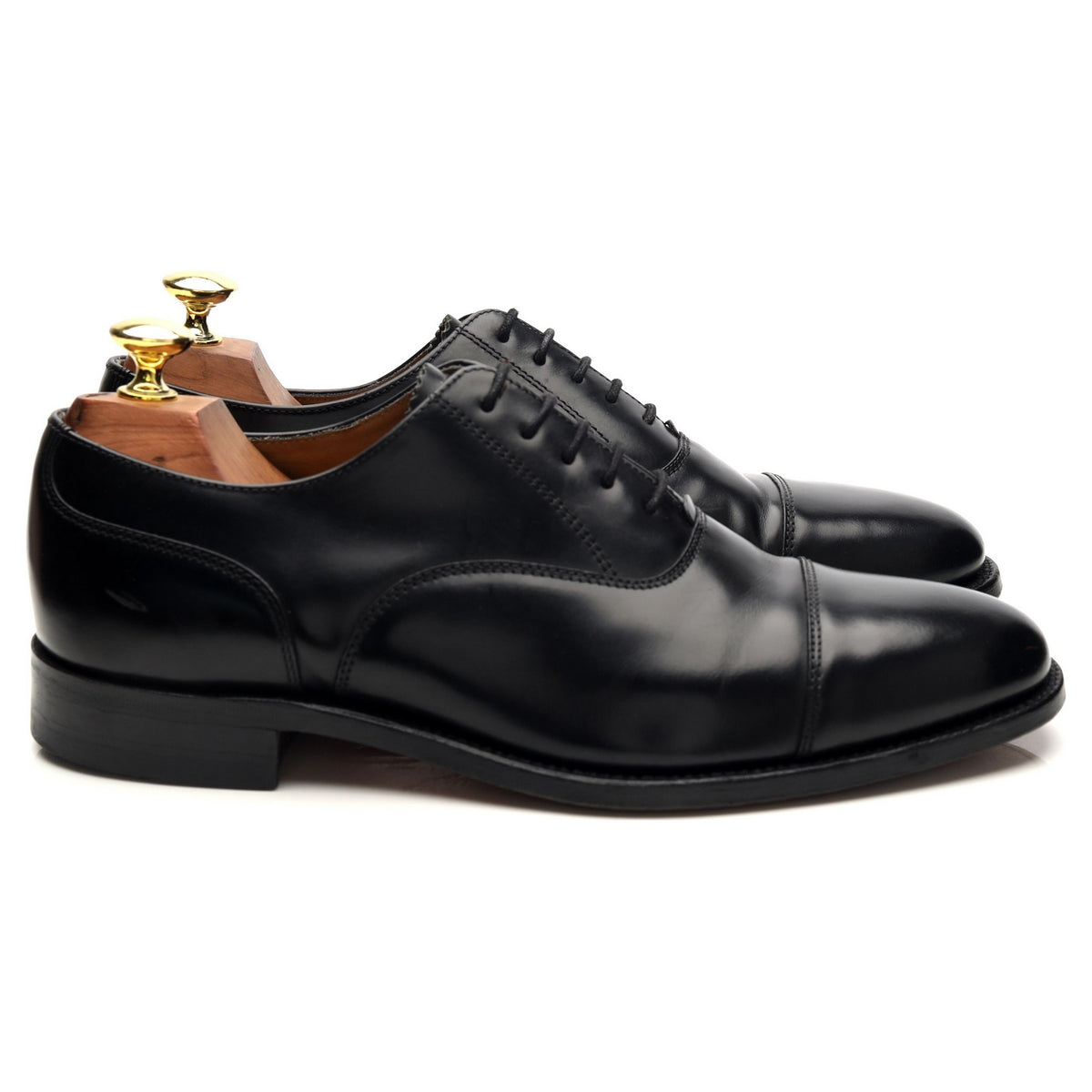 &#39;200&#39; Black Leather Oxford UK 7.5 G