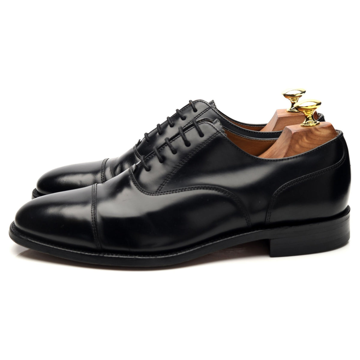 &#39;200&#39; Black Leather Oxford UK 7.5 G
