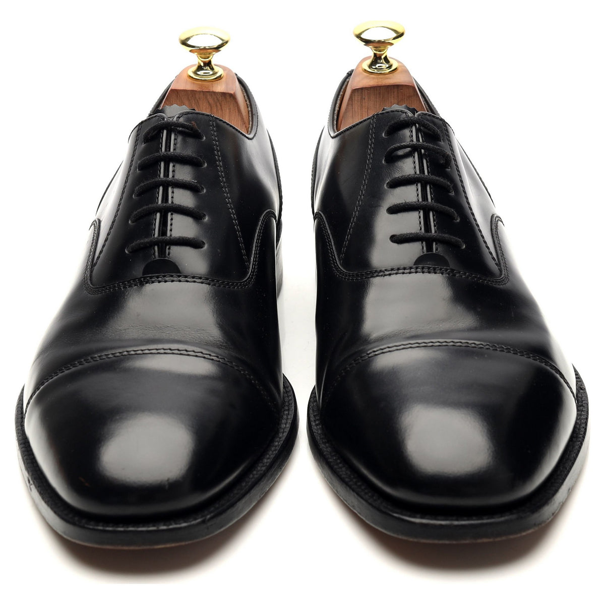 &#39;200&#39; Black Leather Oxford UK 7.5 G