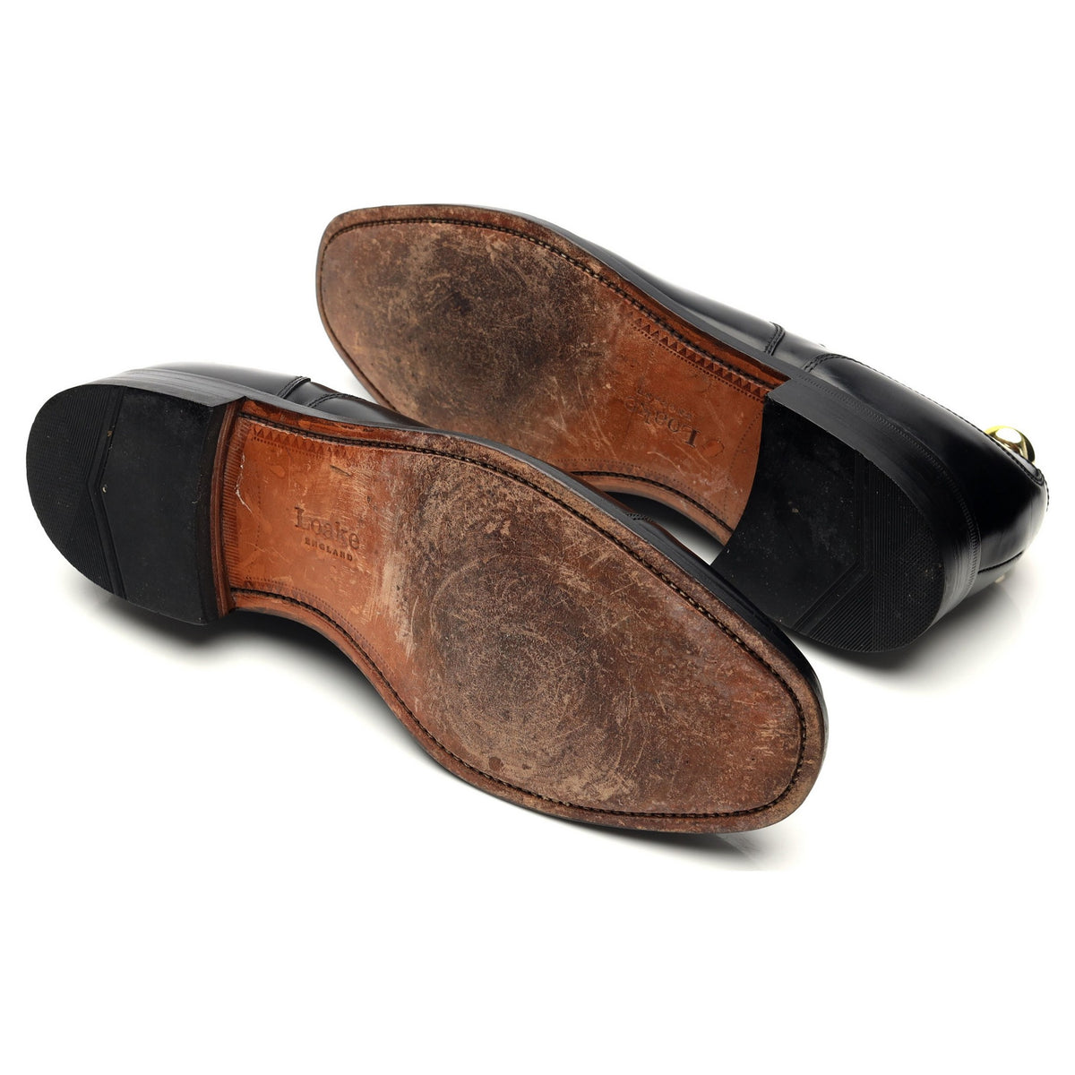 &#39;200&#39; Black Leather Oxford UK 7.5 G