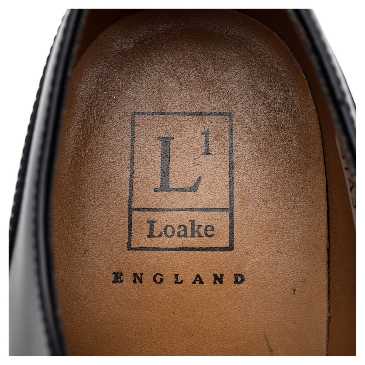 &#39;200&#39; Black Leather Oxford UK 7.5 G