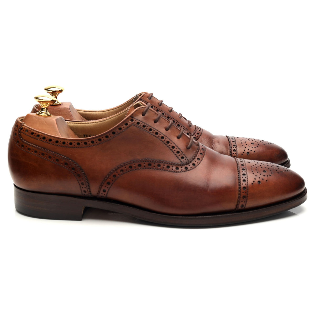 &#39;Westfield&#39; Brown Leather Oxford Brogues UK 9.5 E