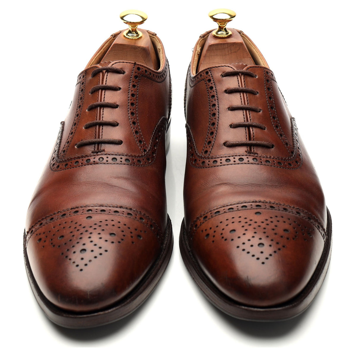 &#39;Westfield&#39; Brown Leather Oxford Brogues UK 9.5 E