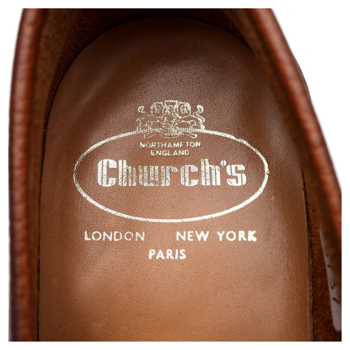 &#39;Priory&#39; Brown Grain Leather Loafers UK 9 G