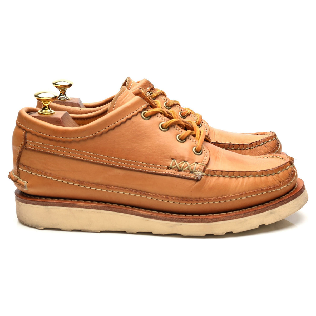 &#39;Maine Guide&#39; Tan Brown Leather Derby UK 7 US 8 E