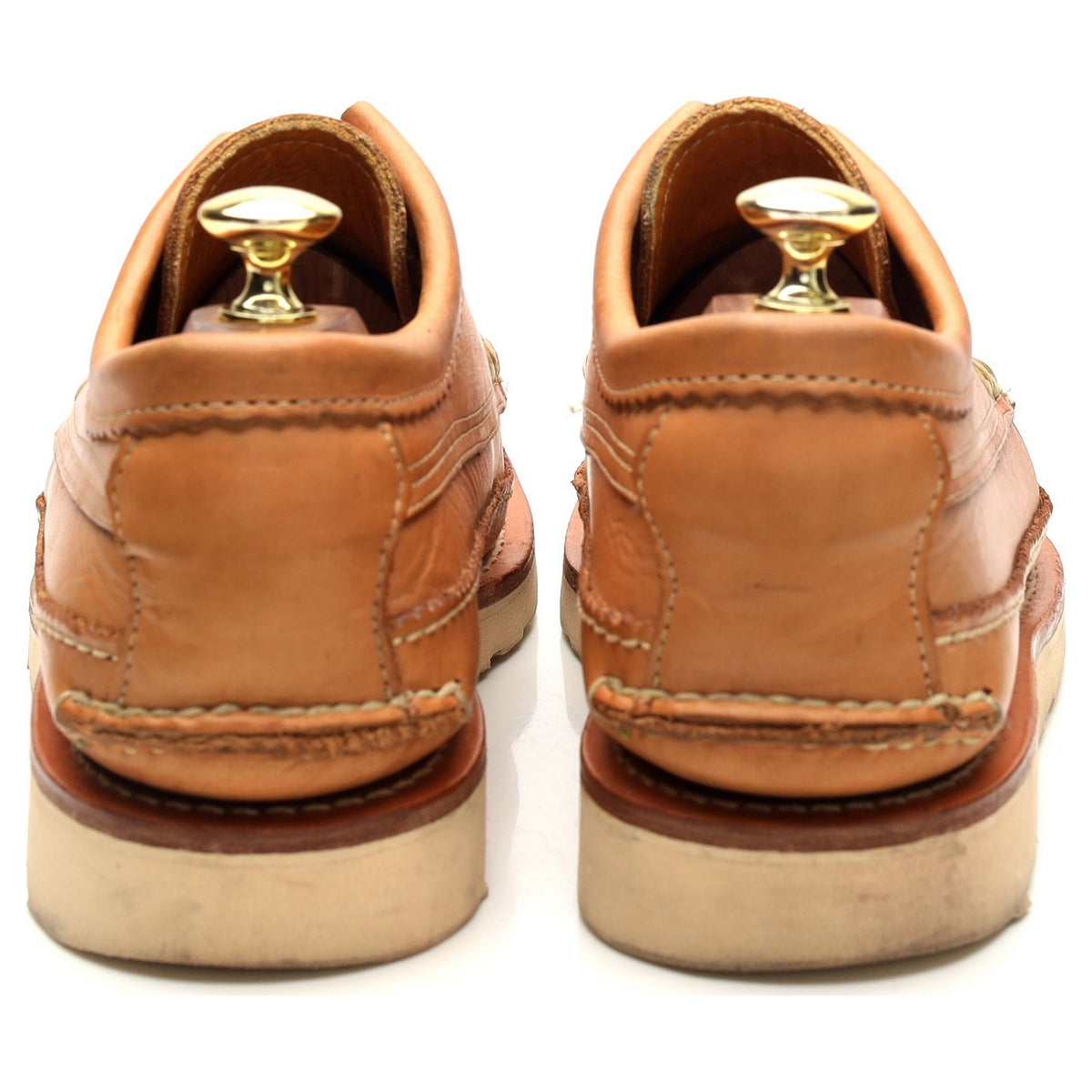 &#39;Maine Guide&#39; Tan Brown Leather Derby UK 7 US 8 E