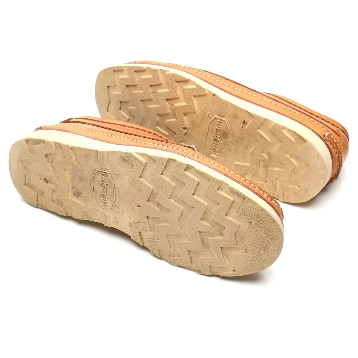 &#39;Maine Guide&#39; Tan Brown Leather Derby UK 7 US 8 E
