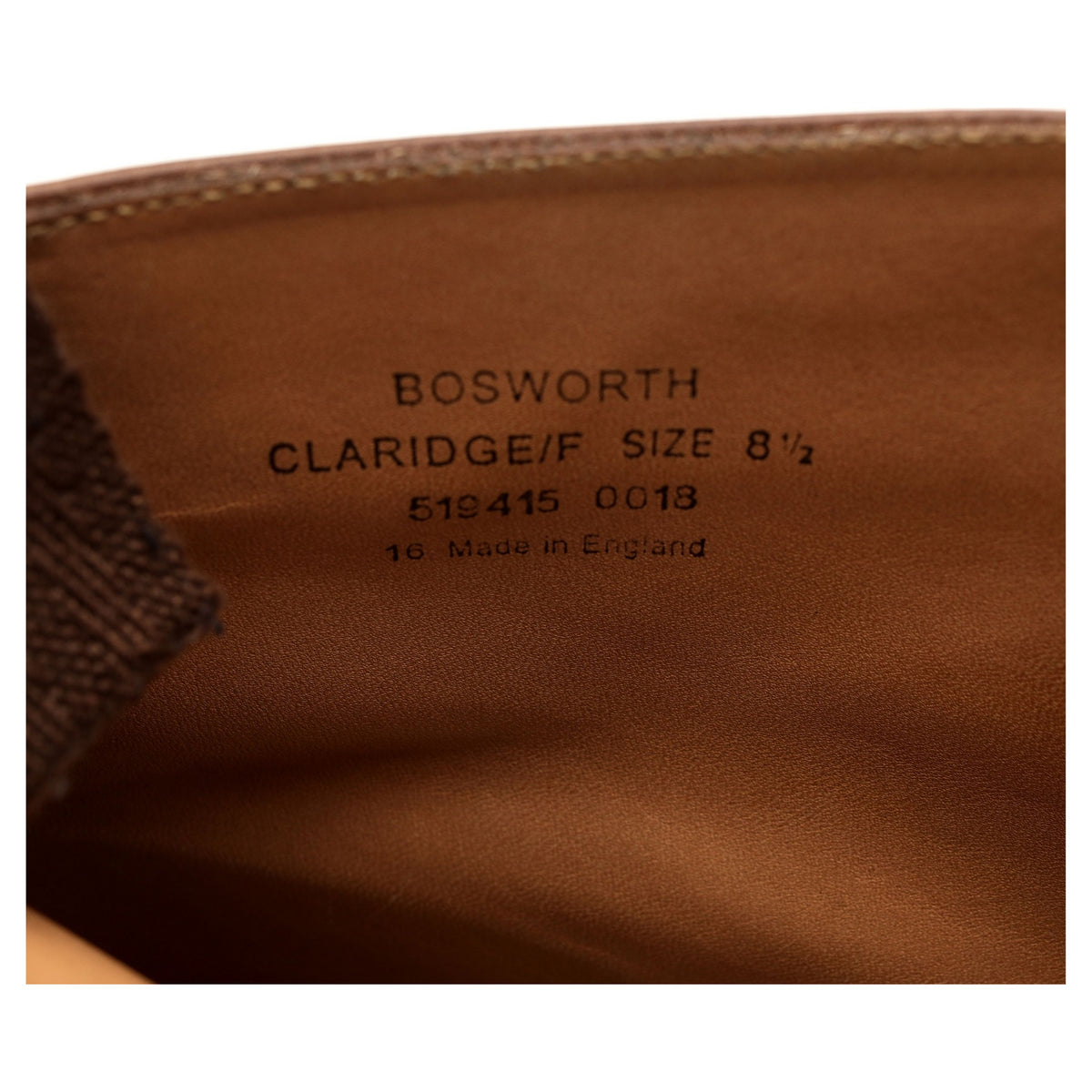 1880 &#39;Bosworth&#39; Dark Brown Leather Brogue Boots UK 8.5 F