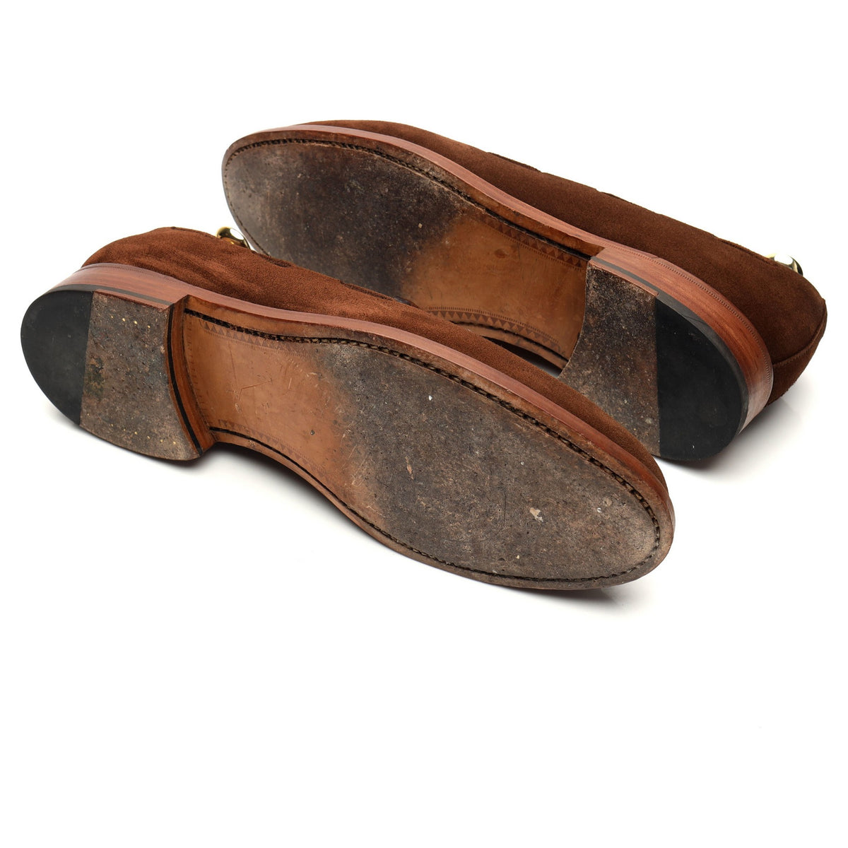 &#39;Finchley&#39; Brown Suede Tassel Loafers UK 10.5 F