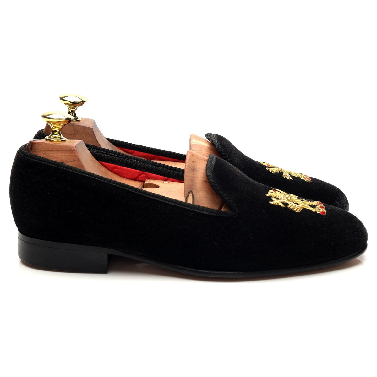 Black Velvet Slippers UK 6.5