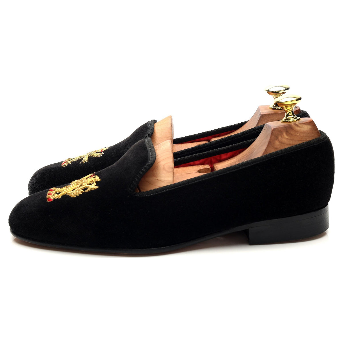 Black Velvet Slippers UK 6.5