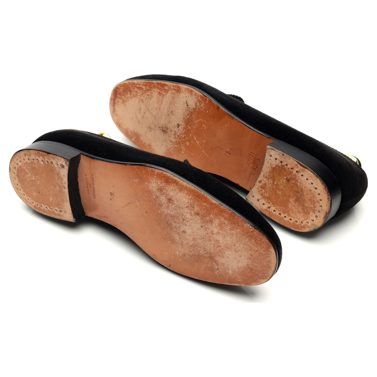 Black Velvet Slippers UK 6.5