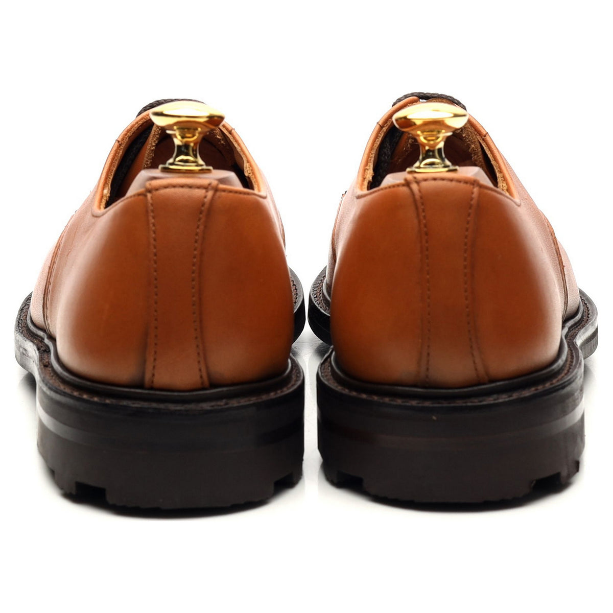 &#39;Daniel&#39; Tan Brown Leather Derby UK 6