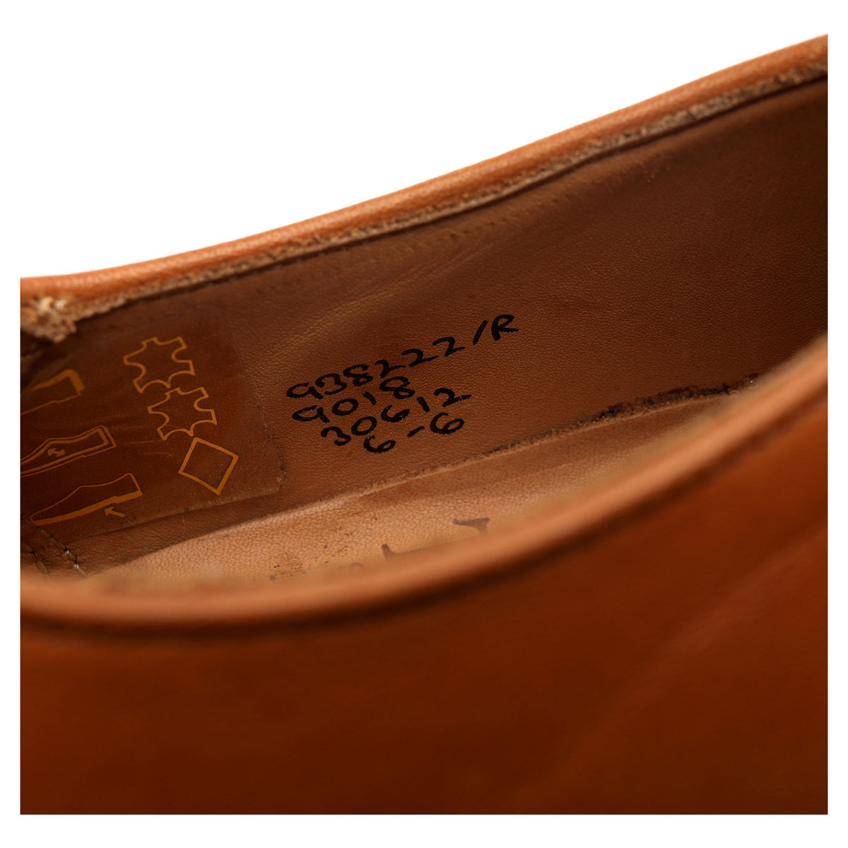 &#39;Daniel&#39; Tan Brown Leather Derby UK 6