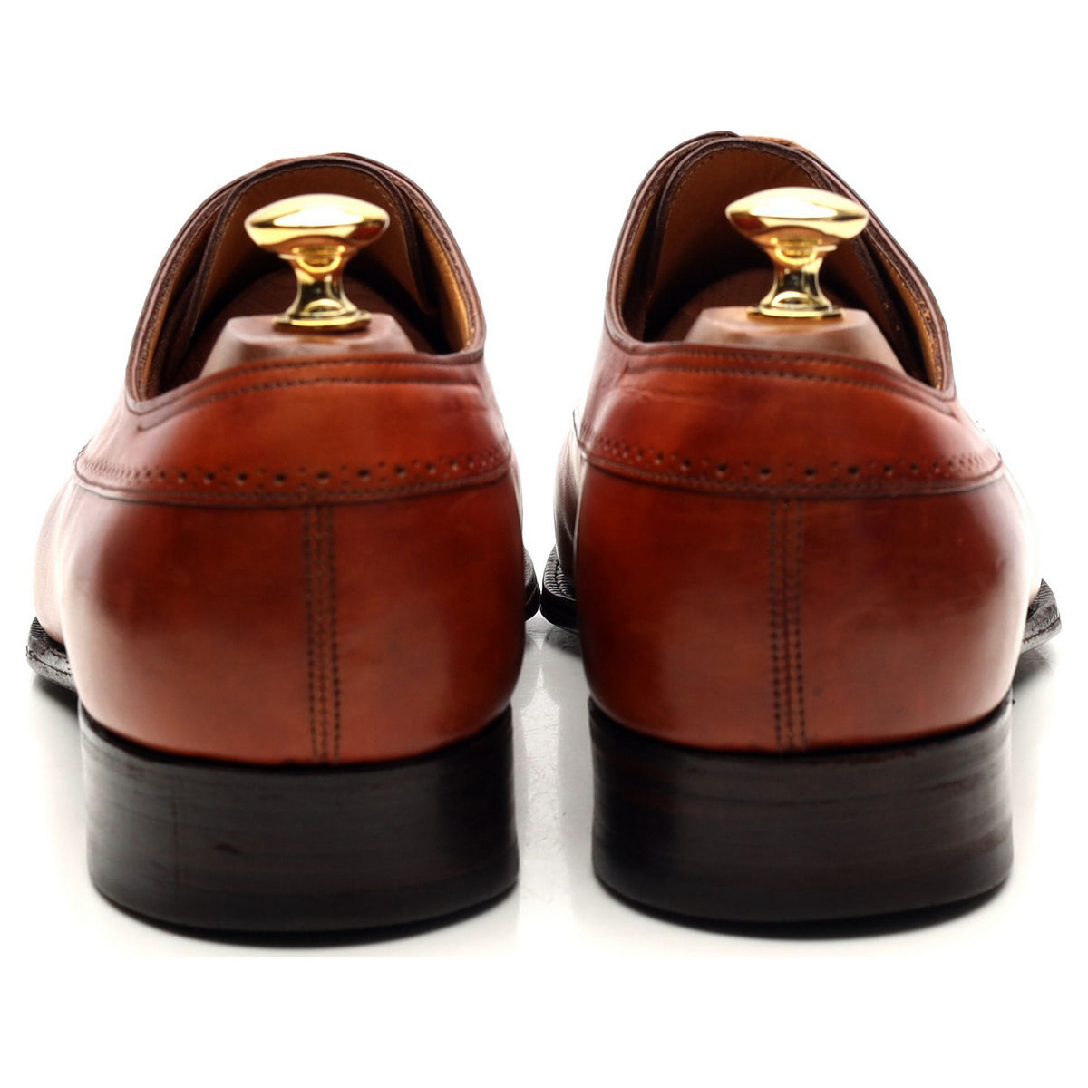 &#39;Haddon&#39; Tan Brown Leather Derby UK 9 E