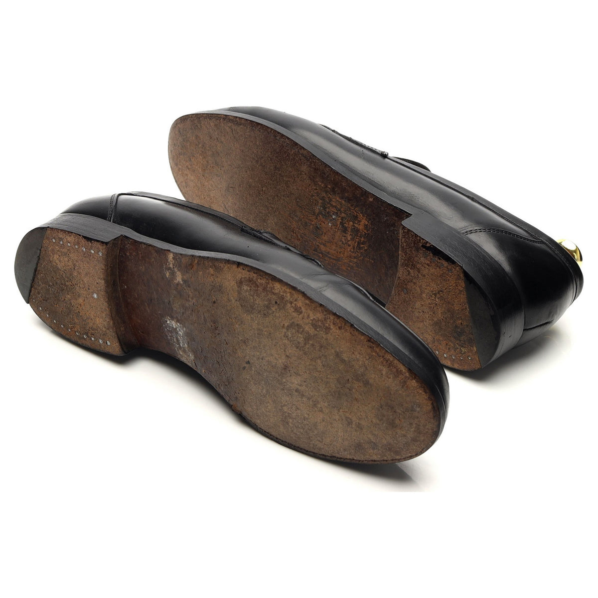 Black Leather Loafers UK 8.5