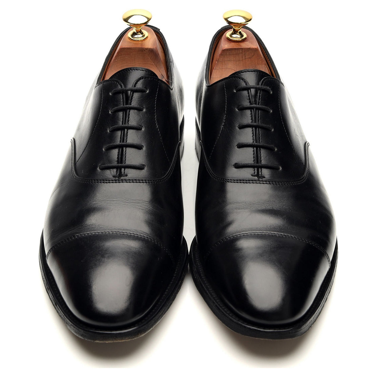 &#39;City II&#39; Black Leather Oxford UK 9 E