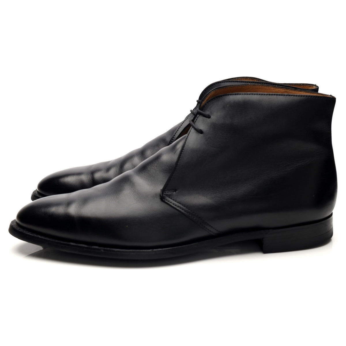 &#39;Upton&#39; Black Leather Chukka Boots UK 9 E