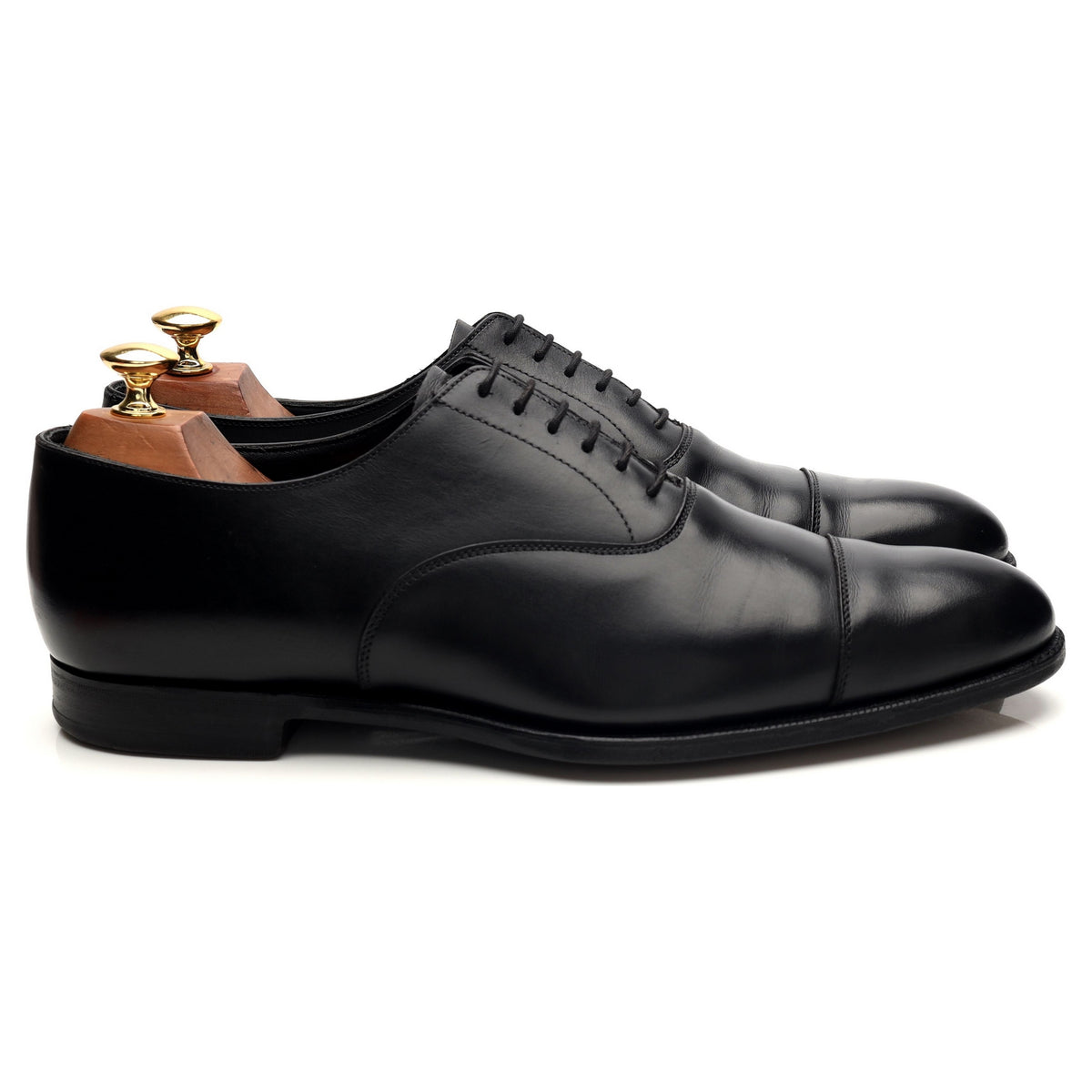 &#39;Lonsdale&#39; Black Leather Oxford UK 9 E