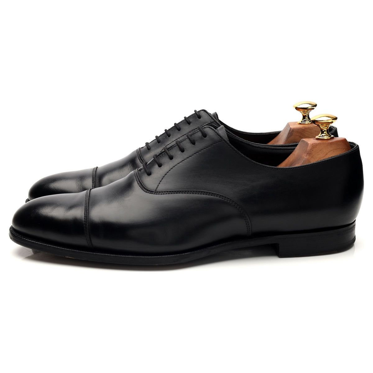 &#39;Lonsdale&#39; Black Leather Oxford UK 9 E