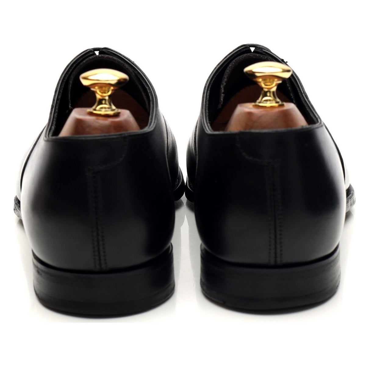 &#39;Lonsdale&#39; Black Leather Oxford UK 9 E