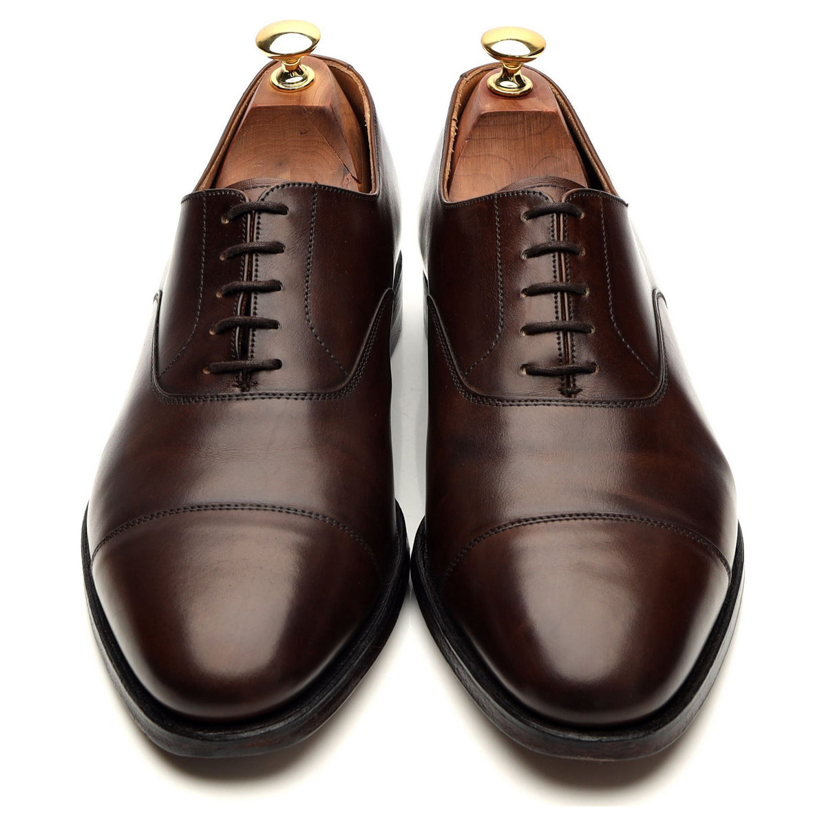 &#39;Connaught&#39; Brown Leather Oxford UK 9 E