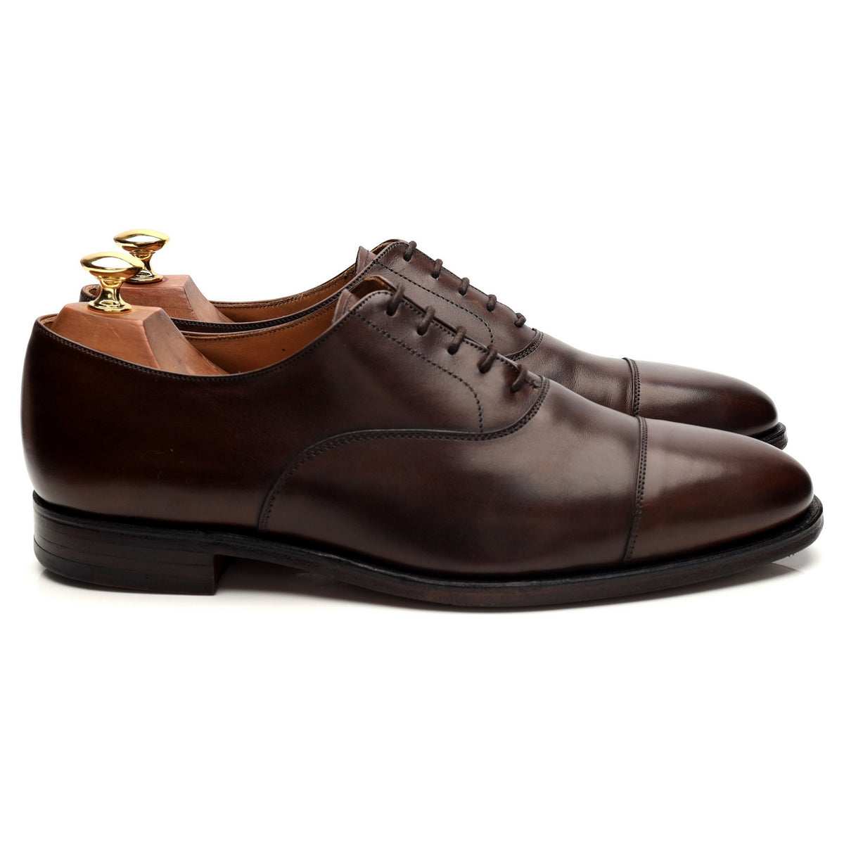 &#39;Connaught&#39; Brown Leather Oxford UK 9 E