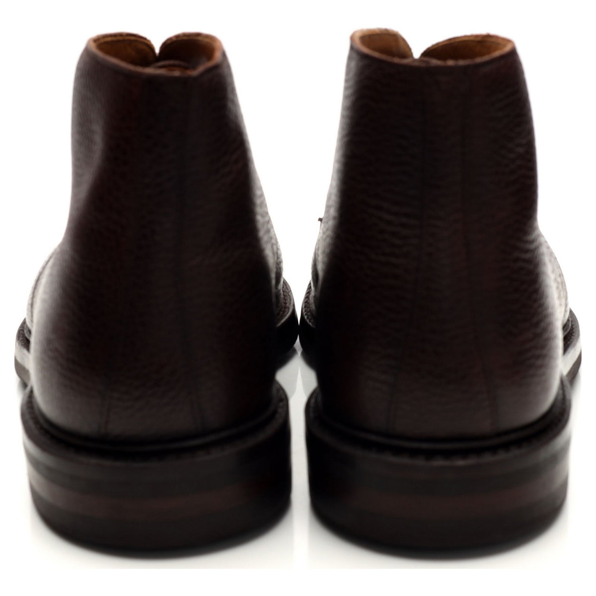&#39;Brecon&#39; Dark Brown Grain Leather Chukka Boots UK 9 E