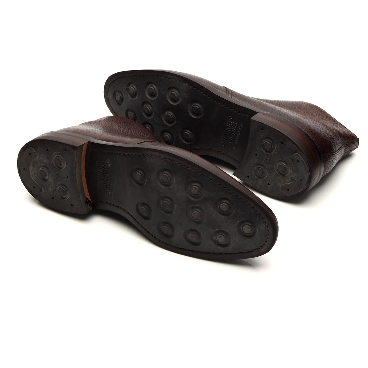 &#39;Brecon&#39; Dark Brown Grain Leather Chukka Boots UK 9 E