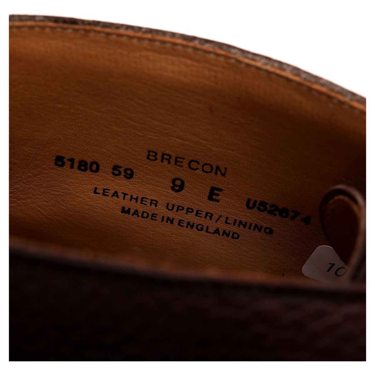 &#39;Brecon&#39; Dark Brown Grain Leather Chukka Boots UK 9 E