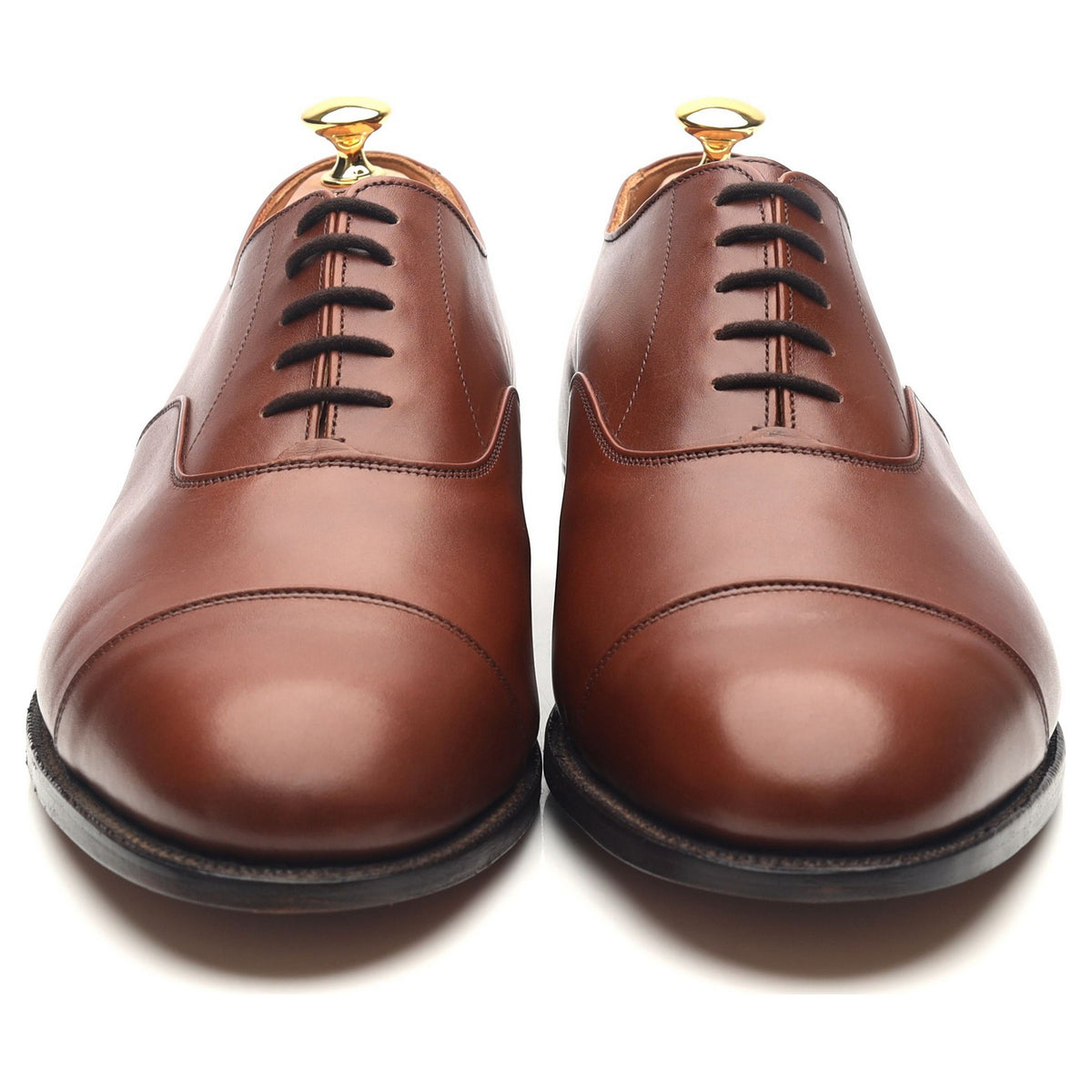 &#39;Henley&#39; Tan Brown Leather Oxford UK 11.5