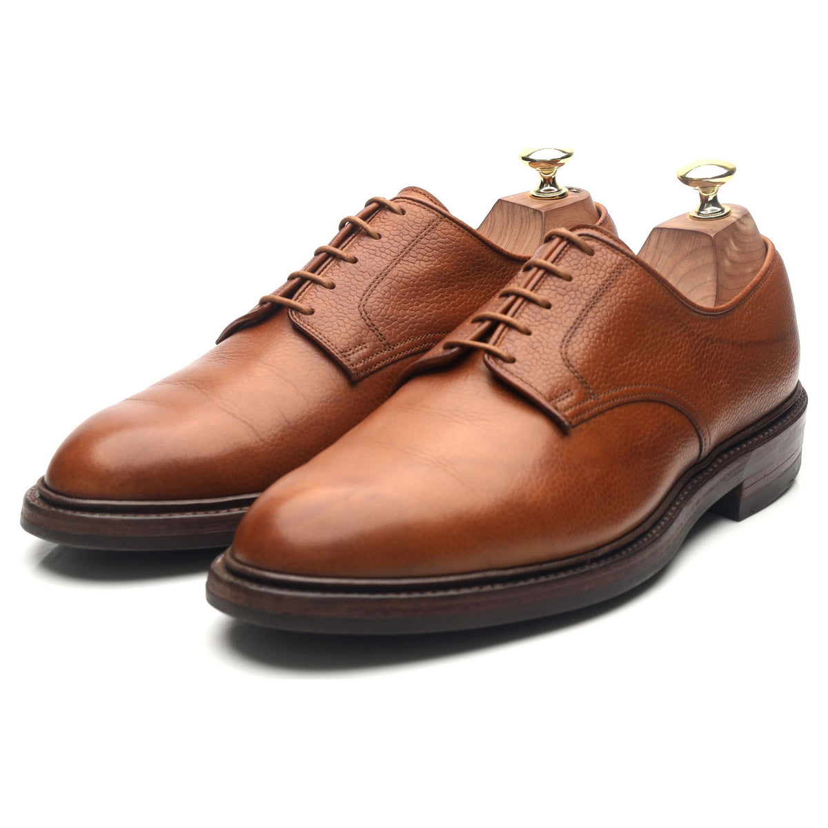 &#39;Grasmere&#39; Tan Brown Leather Derby UK 7.5 E
