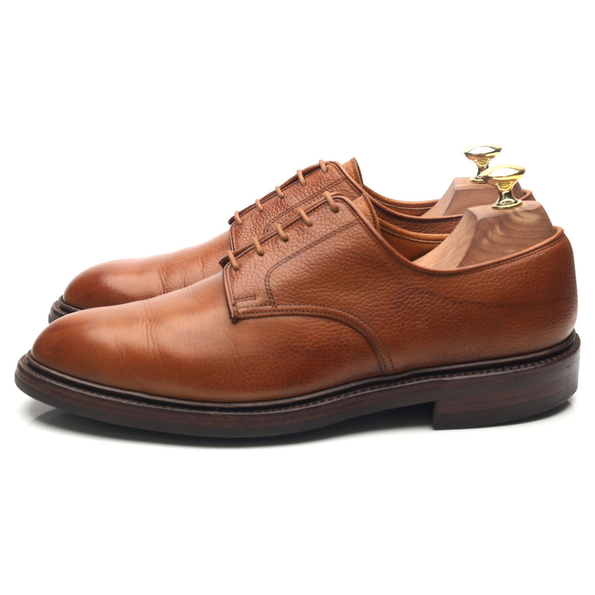 &#39;Grasmere&#39; Tan Brown Leather Derby UK 7.5 E