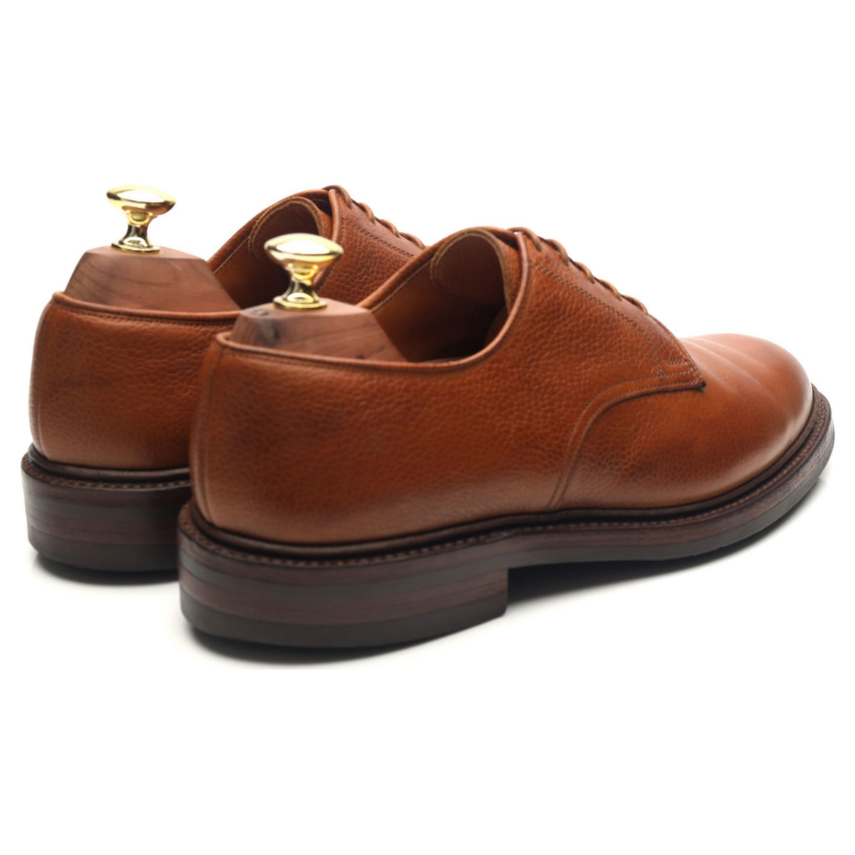 &#39;Grasmere&#39; Tan Brown Leather Derby UK 7.5 E