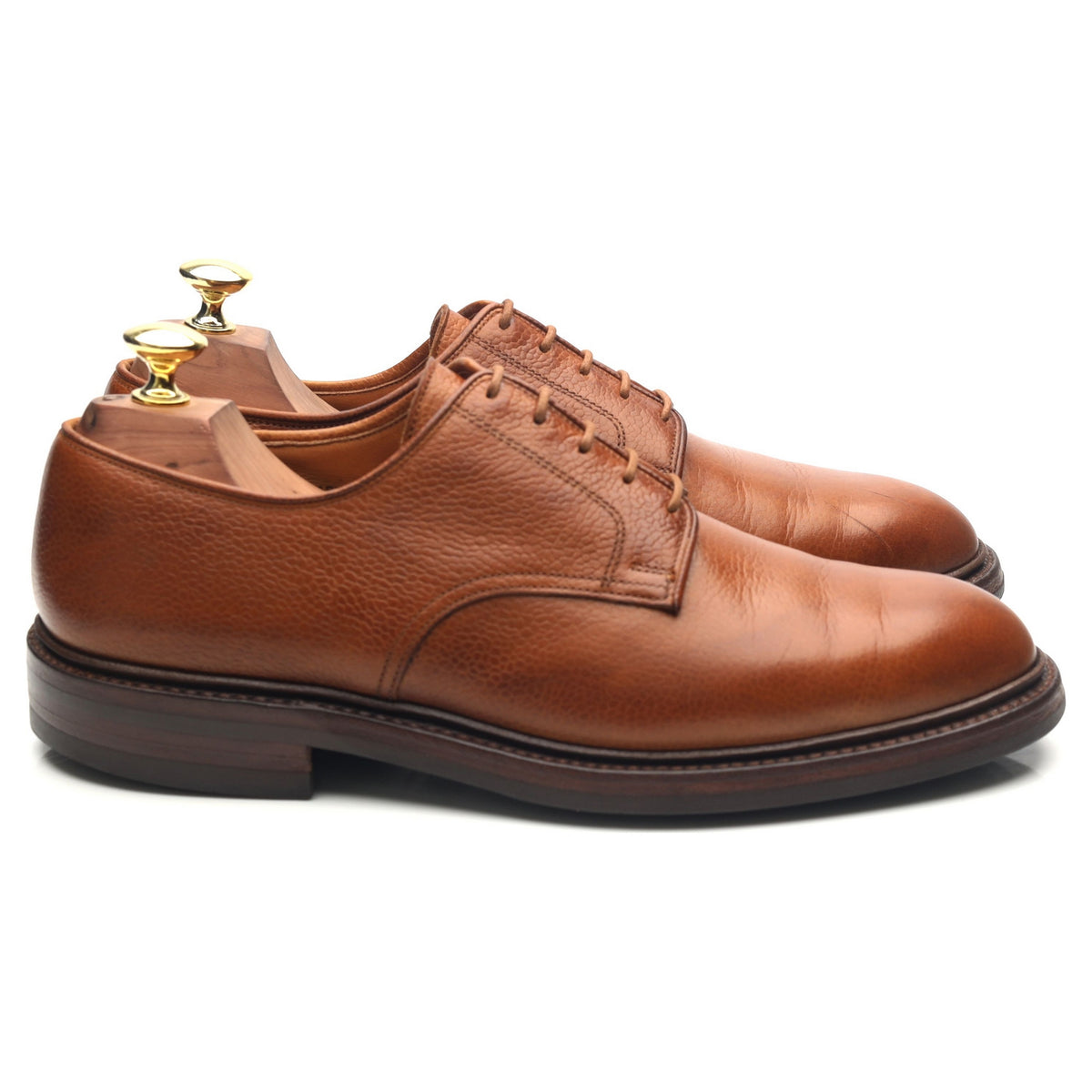 &#39;Grasmere&#39; Tan Brown Leather Derby UK 7.5 E