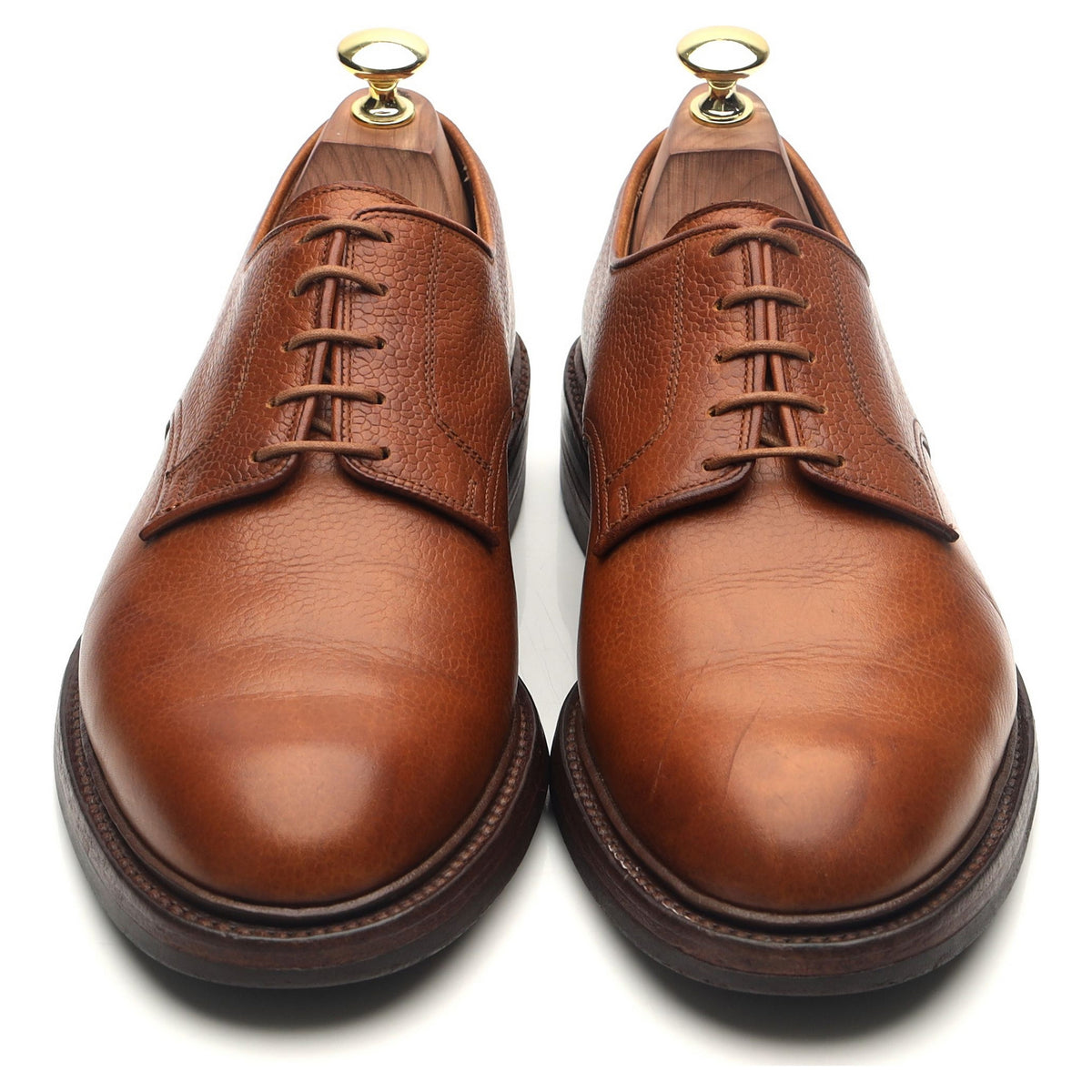 &#39;Grasmere&#39; Tan Brown Leather Derby UK 7.5 E