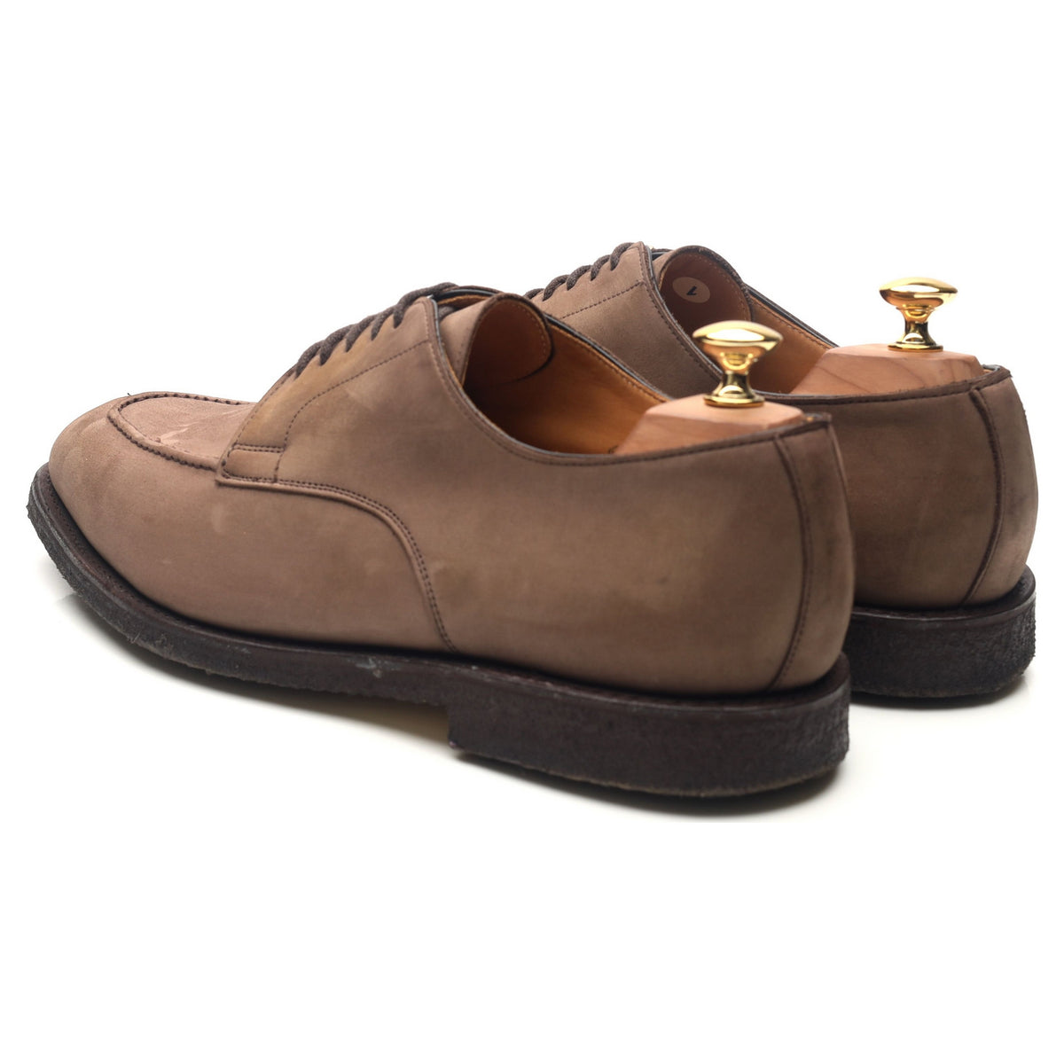 &#39;Earl&#39; Light Brown Nubuck Suede Derby UK 10.5 F