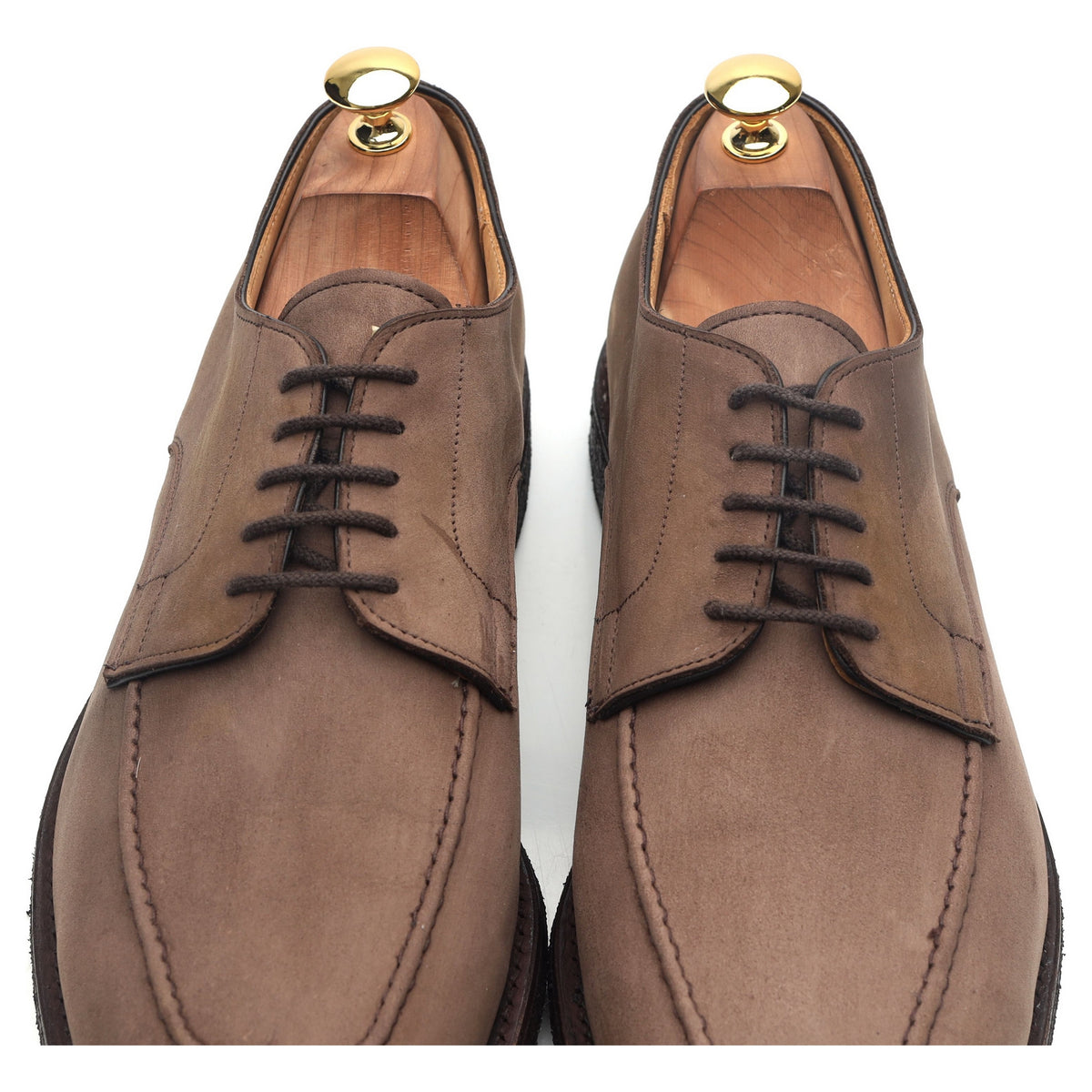 &#39;Earl&#39; Light Brown Nubuck Suede Derby UK 10.5 F