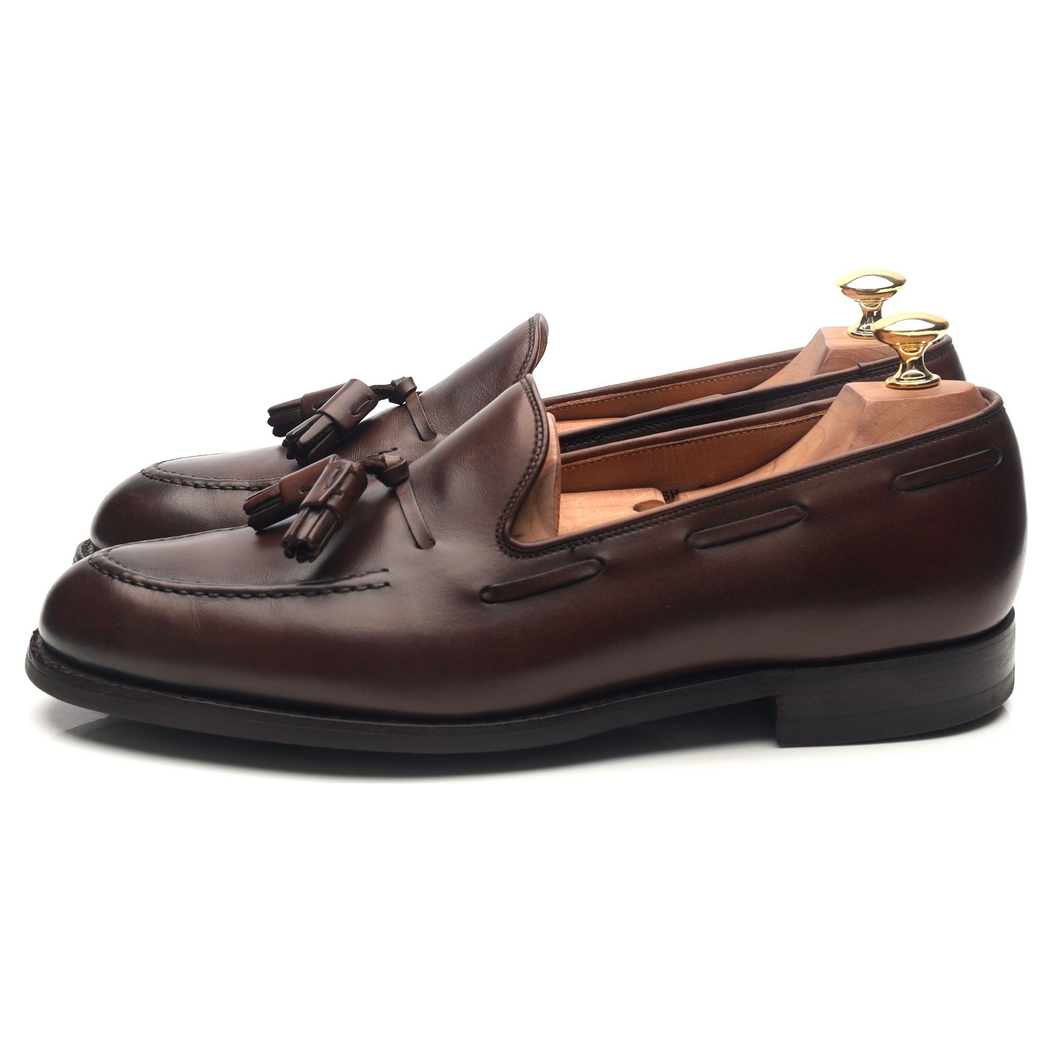 Cavendish 2' Dark Brown Leather Tassel Loafers UK 9 E - Abbot's Shoes