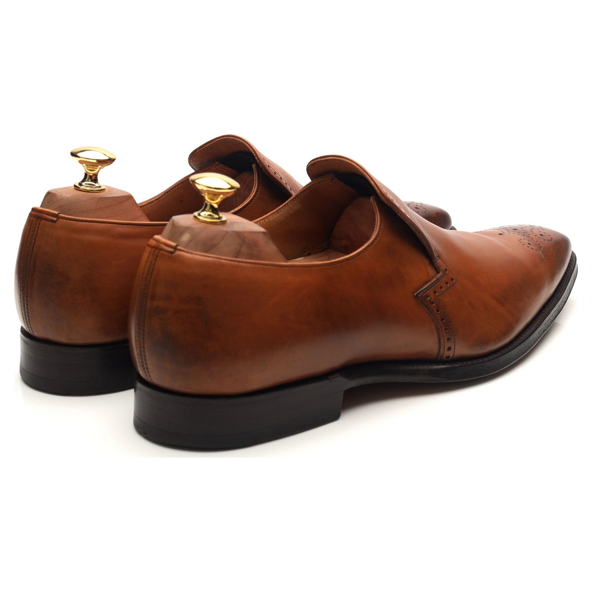 &#39;Ellis&#39; Tan Brown Leather Loafers UK 10 F